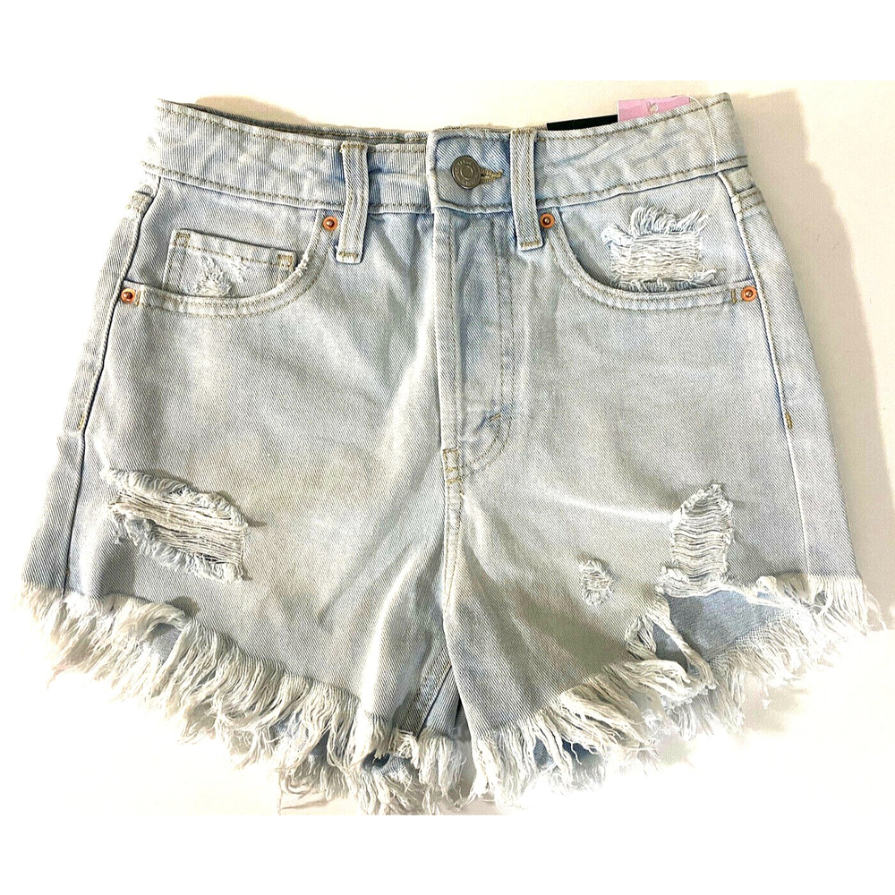 NWT Womens Wild Fable Cut Off Distressed Highest Rise Shorts-Size 00/ 24